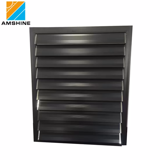 Motorisierter Balkon-Sonnenschutz aus Aluminium, verstellbare äußere elliptische Jalousie für Außenwände